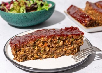 Celebratory Vegan Meatloaf with Lentils + Walnuts