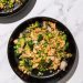 Crumbled Tofu Fried Rice with Broccoli and Peas