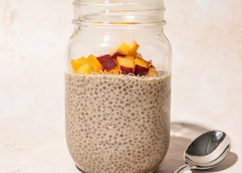 High Protein Vanilla Almond Chia Pudding (without protein powder)