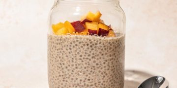 High Protein Vanilla Almond Chia Pudding (without protein powder)